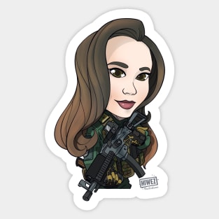 Elena Deligioz cartoon Sticker